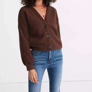 (Re)sourced Fleece Crop Cardigan